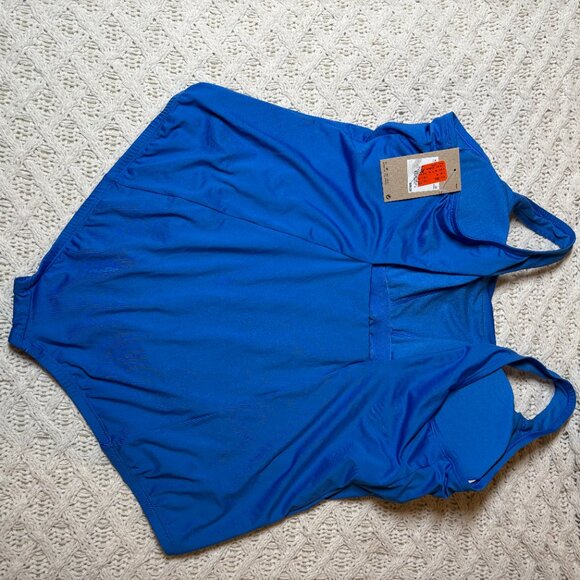 Nike Solid Blue One-Piece Swimsuit Racerback – Women’s 3X NWT - Picture 5 of 6